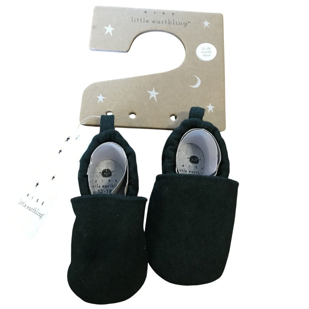 Little Earthling Baby Shoes Slippers 12-18 Months  Deep Green